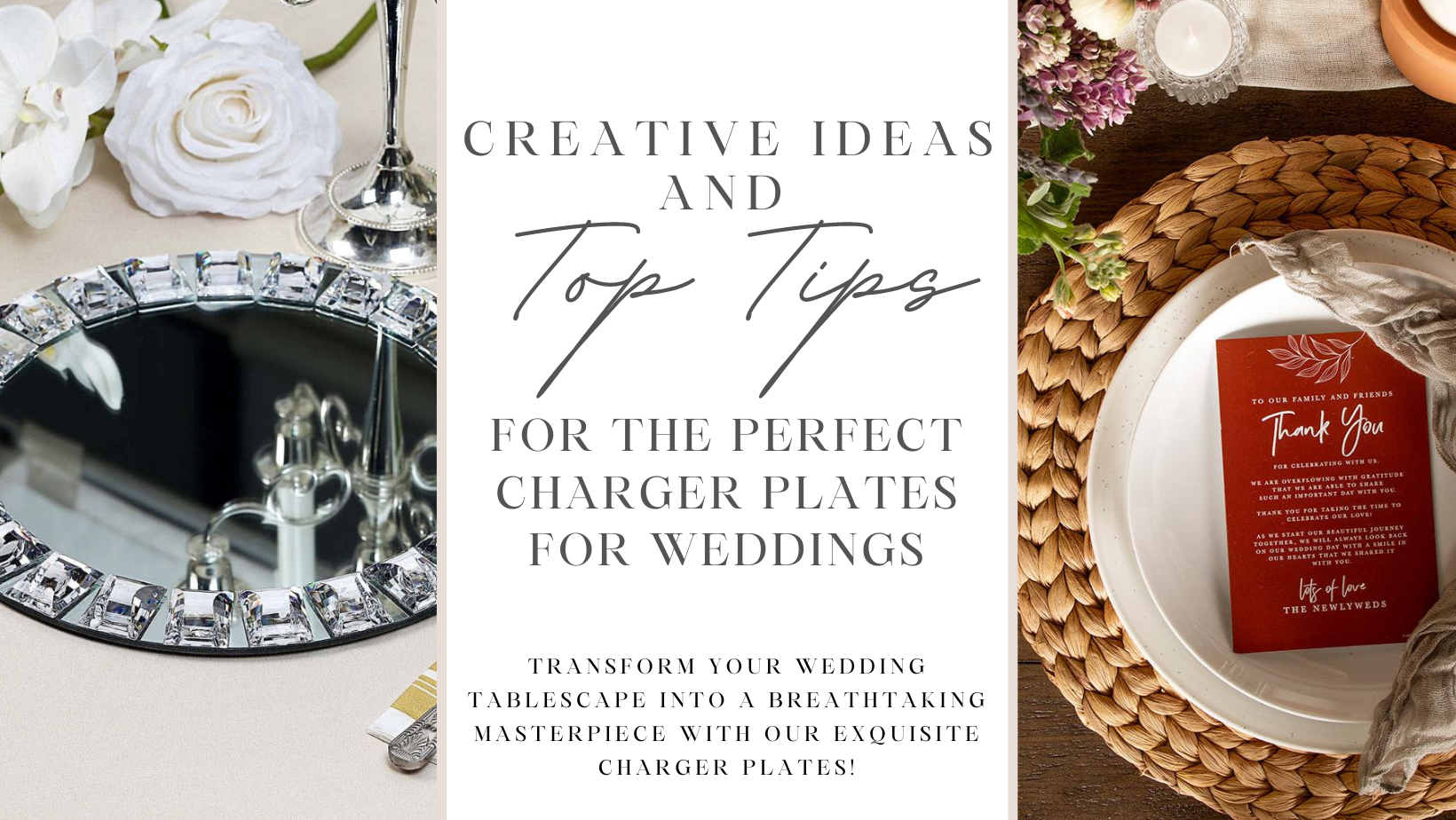 Creative Ideas and Top Tips for the Perfect Charger Plates for Weddings-Koyal Wholesale