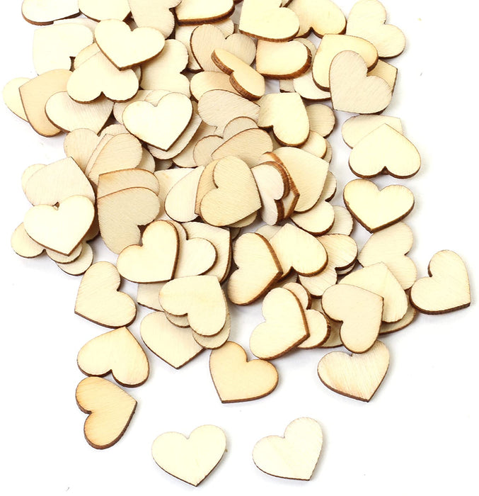 100 Pieces Engraved Wood Heart Confetti-Set of 100-Andaz Press-Love-