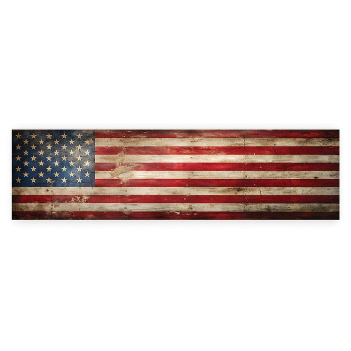 4th of July Decorations: Indoor & Outdoor Patriotic Banners, Set of 1-Set of 1-Andaz Press-Vintage American Flag-