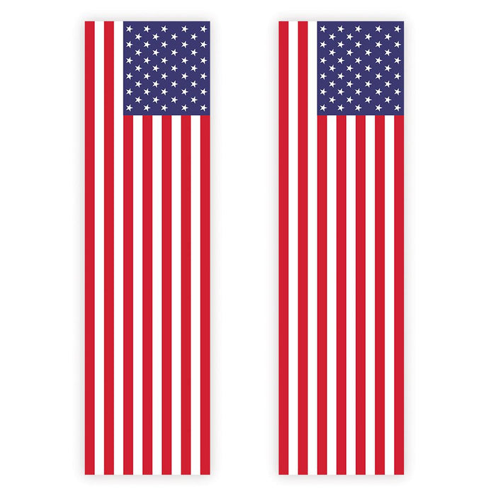 4th of July Decorations: Indoor & Outdoor Patriotic Banners, Set of 2-Set of 2-Andaz Press-Vertical American Flag-