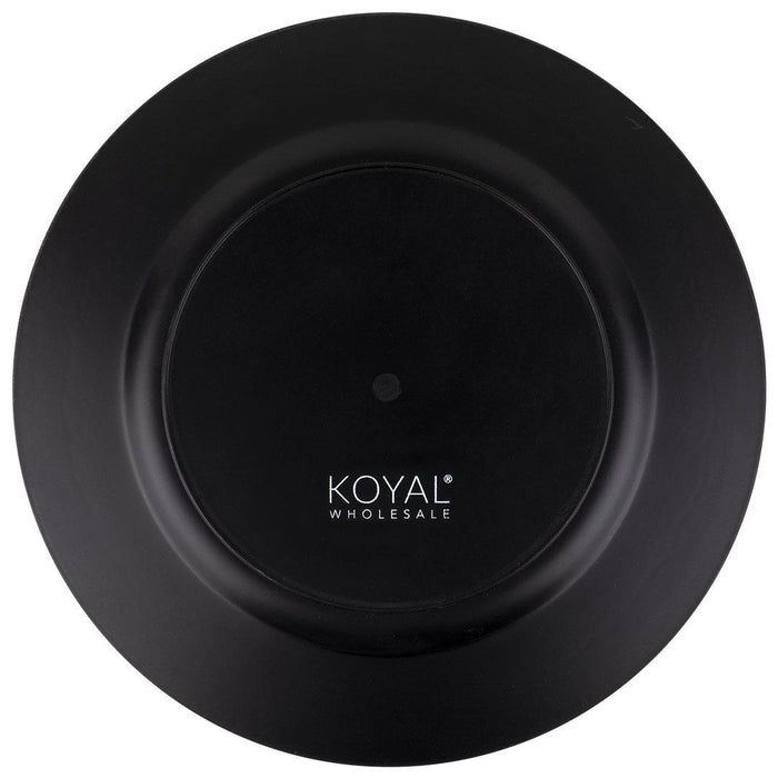 Acrylic Charger Plates Round Ribbed Bulk Pack-Koyal Wholesale-Gold-Set of 1 (4 PC)-