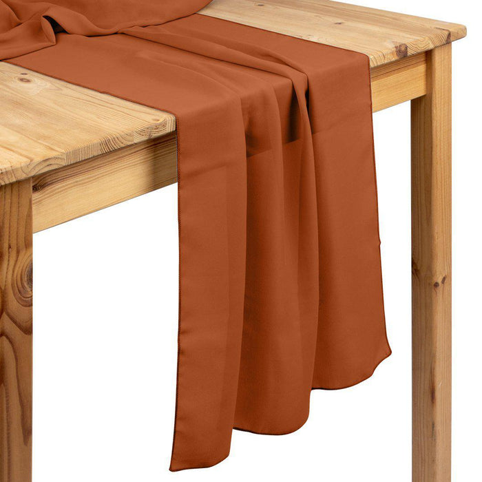 Chiffon Table Runners-Set of 1-Koyal Wholesale-Sand-Set of 1-