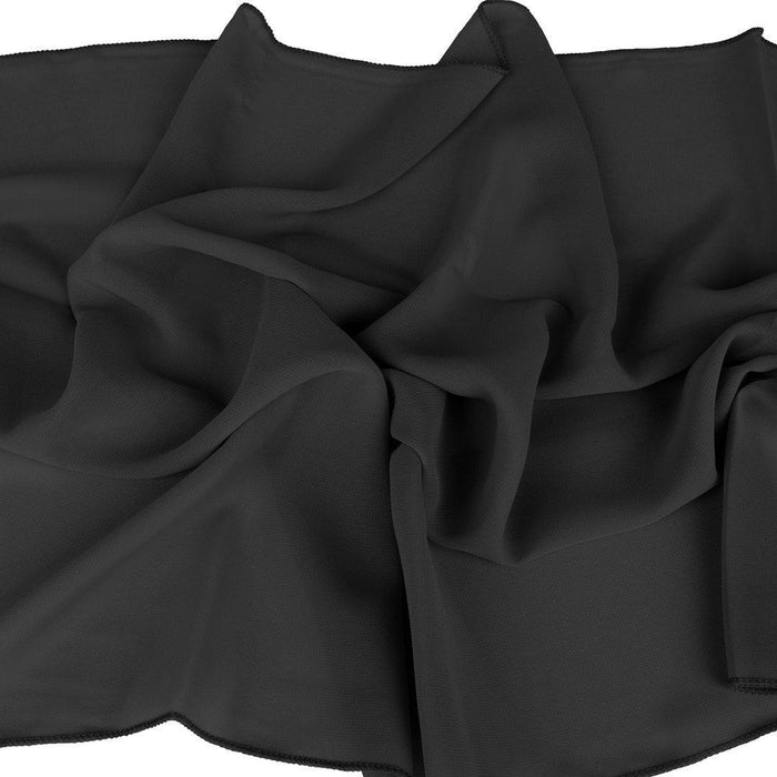 Chiffon Table Runners-Set of 1-Koyal Wholesale-Black-Set of 1-