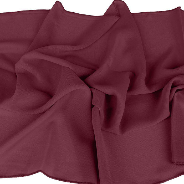 Chiffon Table Runners-Set of 1-Koyal Wholesale-Burgundy-Set of 1-