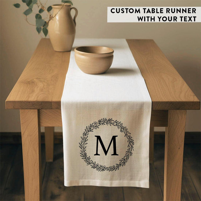 Custom Linen Table Runner Full Color for Housewarming Gifts Bulk Pack-Andaz Press-Wedding Table Runner-Set of 1-