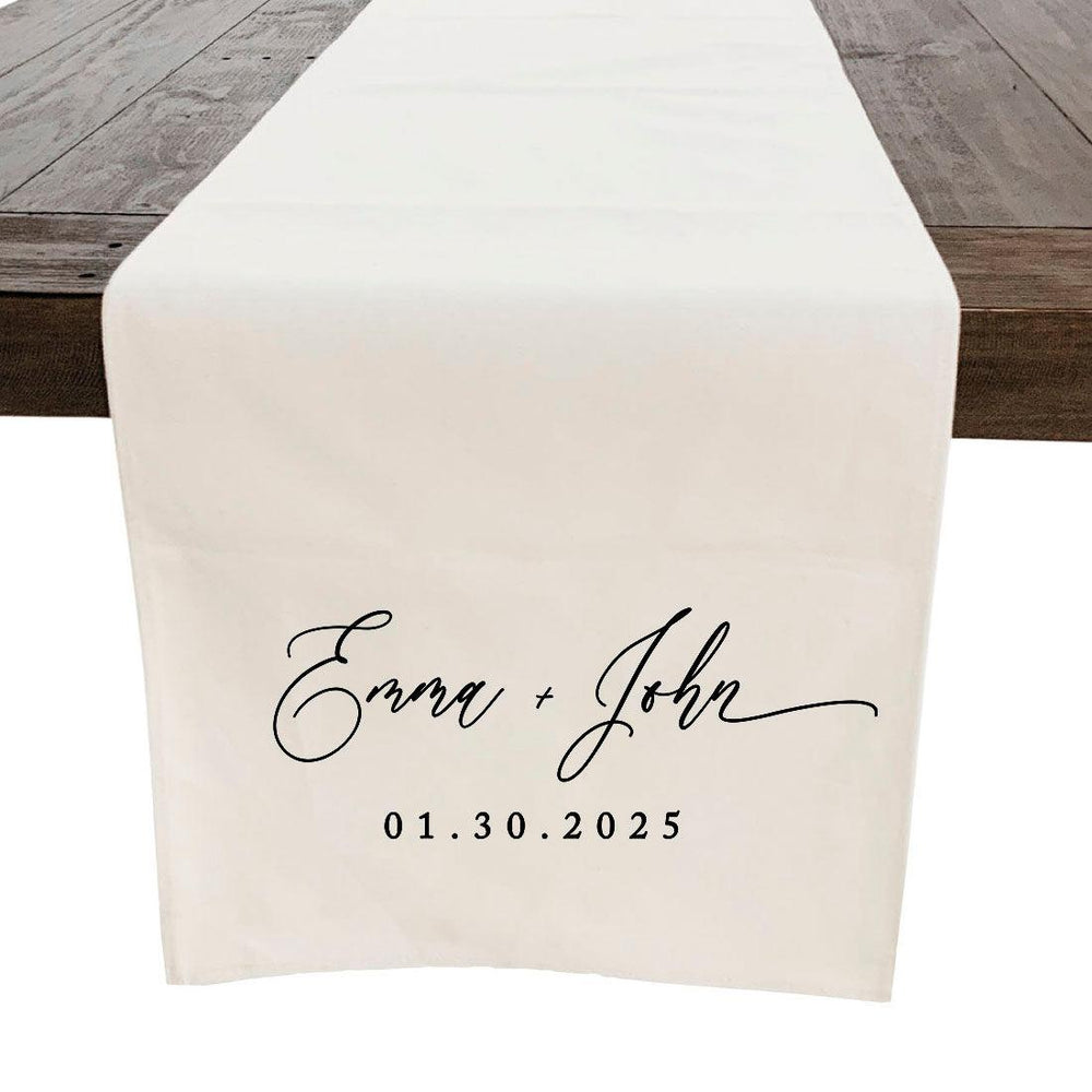 Custom Linen Table Runner Full Color for Housewarming Gifts Bulk Pack-Andaz Press-Wedding Table Runner-Set of 1-