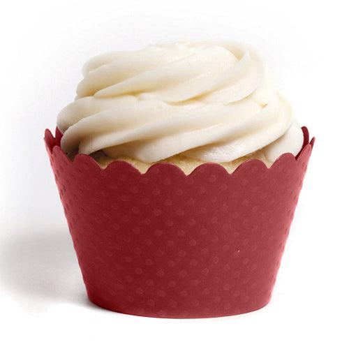 Emma Cupcake Wrappers Bulk Pack-Set of 100-Koyal Wholesale-Red-Set of 50-