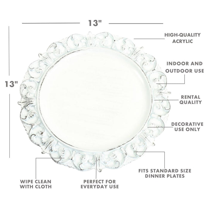 French Provincial Charger Plates-Set of 12-Koyal Wholesale-