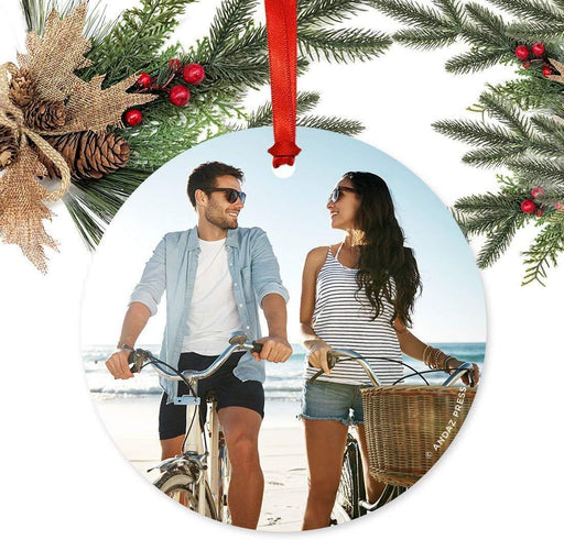 Fully Personalized Metal Christmas Ornament Bulk 6-Pack, Your Photo Here-Set of 6-Andaz Press-