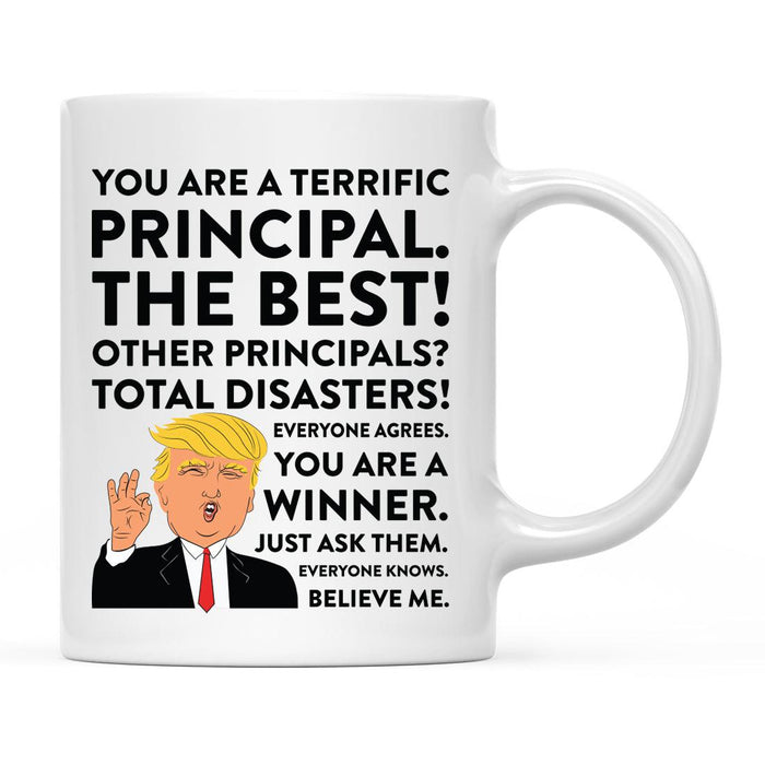 Funny Trump Coffee Mug – Gag Gift with Box, 42 Designs for Christmas, Birthday, Graduation-Set of 1-Andaz Press-Principal-