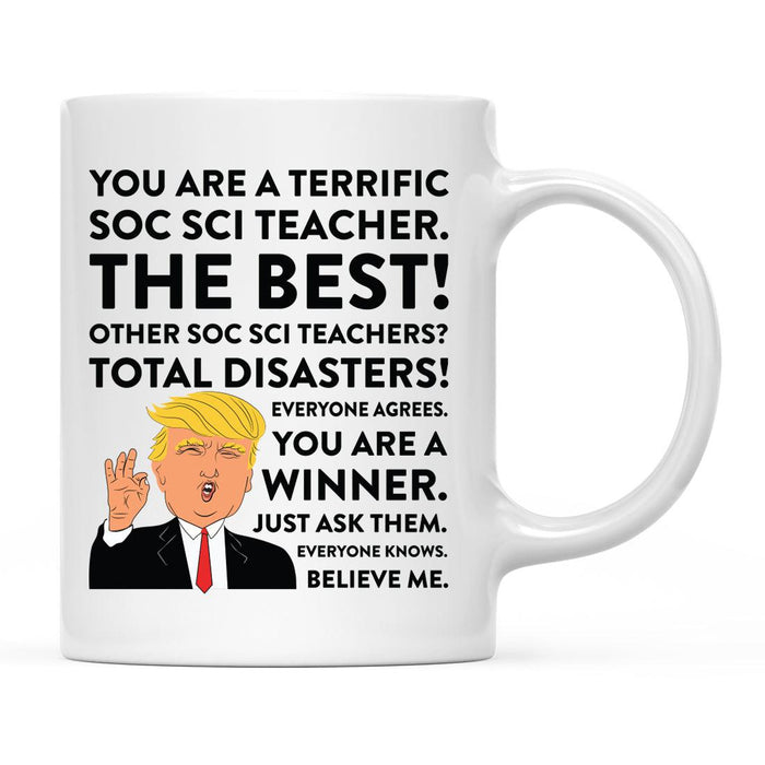 Funny Trump Coffee Mug – Gag Gift with Box, 42 Designs for Christmas, Birthday, Graduation-Set of 1-Andaz Press-Soc Sci Teacher-