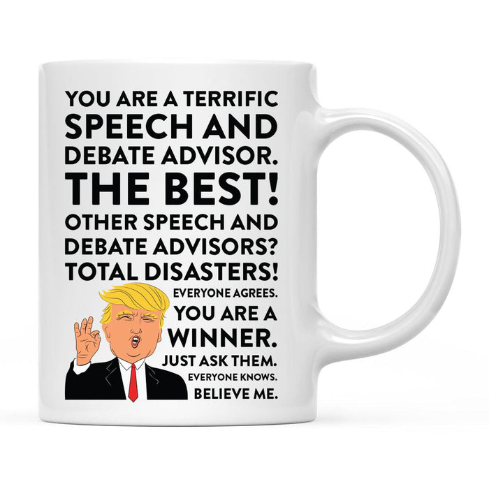 Funny Trump Coffee Mug – Gag Gift with Box, 42 Designs for Christmas, Birthday, Graduation-Set of 1-Andaz Press-Speech and Debate Advisor-