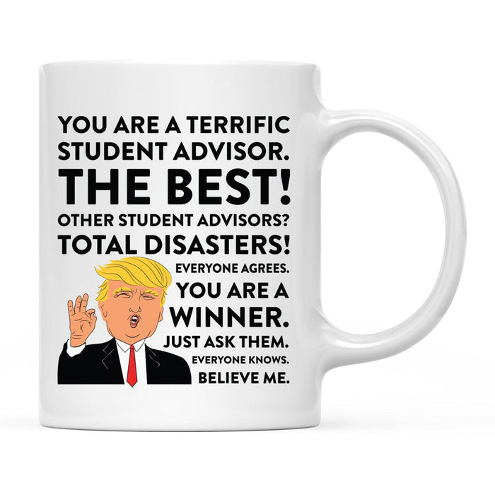 Funny Trump Coffee Mug – Gag Gift with Box, 42 Designs for Christmas, Birthday, Graduation-Set of 1-Andaz Press-Student Advisor-