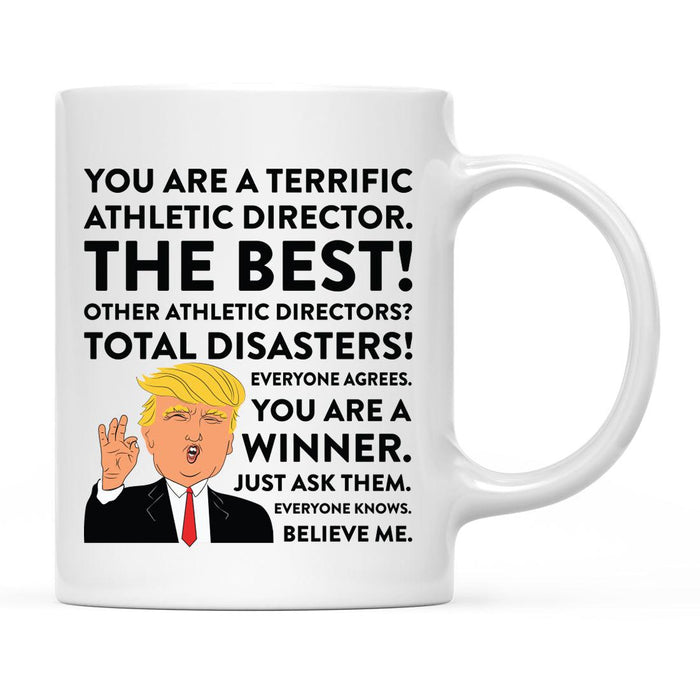 Funny Trump Coffee Mug – Gag Gift with Box, 50 Designs for Christmas, Birthday, Graduation-Set of 1-Andaz Press-Athletic Director-