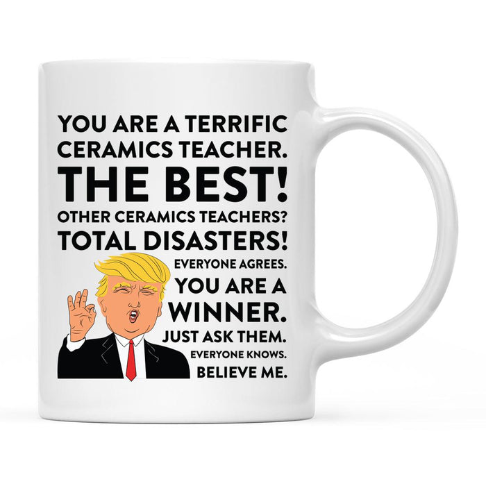 Funny Trump Coffee Mug – Gag Gift with Box, 50 Designs for Christmas, Birthday, Graduation-Set of 1-Andaz Press-Ceramics Teacher-