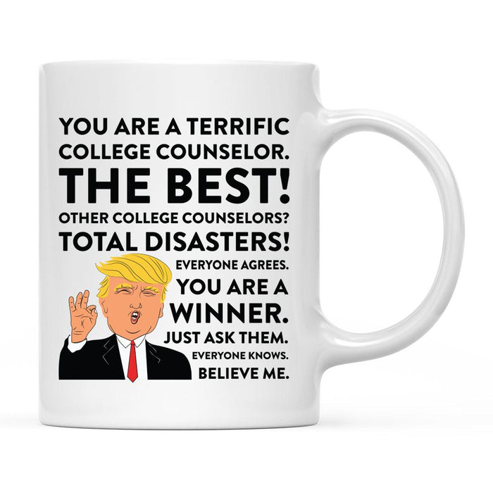 Funny Trump Coffee Mug – Gag Gift with Box, 50 Designs for Christmas, Birthday, Graduation-Set of 1-Andaz Press-College Counselor-