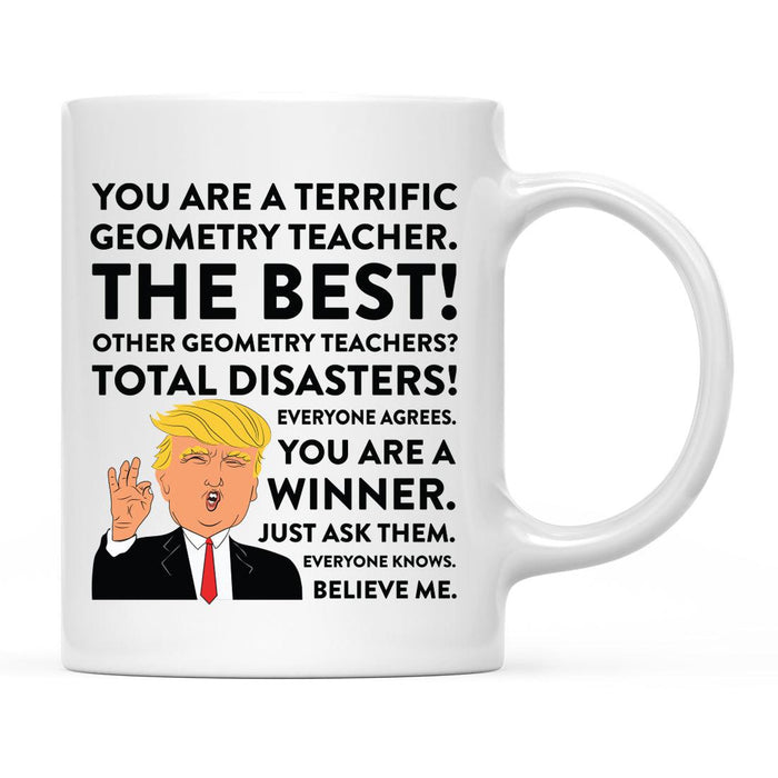 Funny Trump Coffee Mug – Gag Gift with Box, 50 Designs for Christmas, Birthday, Graduation-Set of 1-Andaz Press-Geometry Teacher-