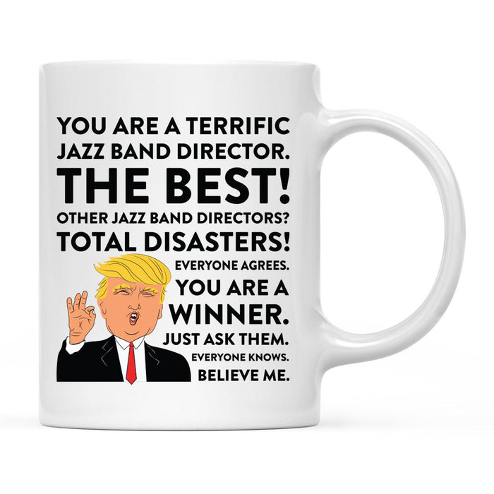 Funny Trump Coffee Mug – Gag Gift with Box, 50 Designs for Christmas, Birthday, Graduation-Set of 1-Andaz Press-Jazz Band Director-