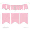 Hanging Pennant Banner Party Garland Decor-Set of 21-Andaz Press-Blush Pink-