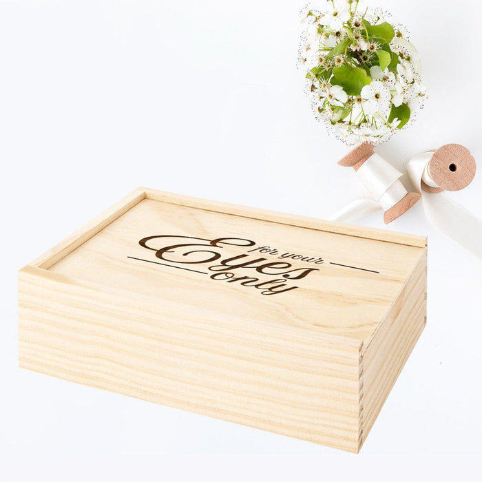 Laser Engraved Wedding Wooden Photo Box-Set of 1-Koyal Wholesale-To My Love-