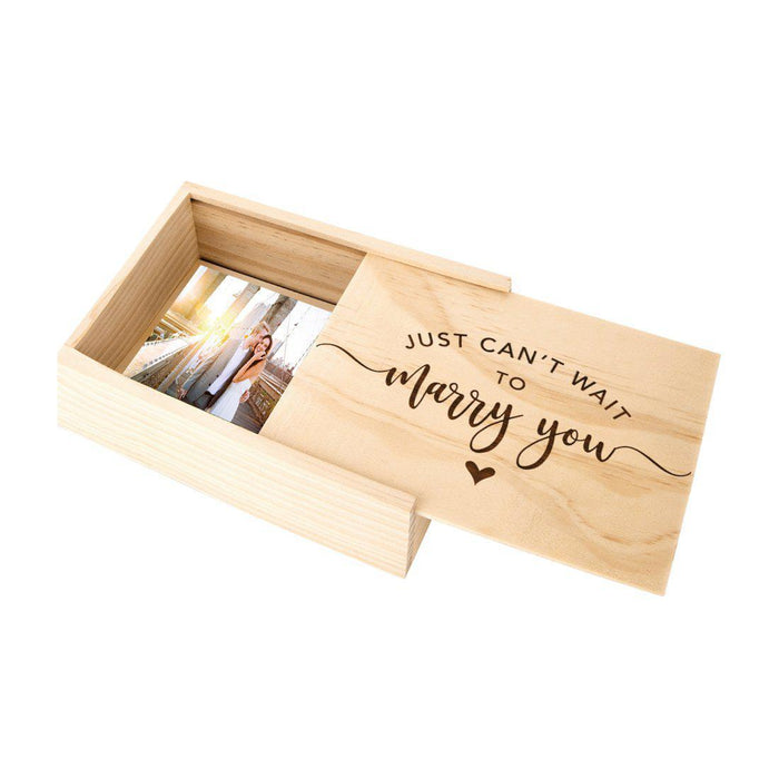 Laser Engraved Wedding Wooden Photo Box-Set of 1-Koyal Wholesale-To My Love-