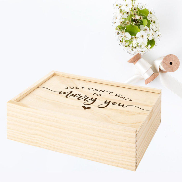 Laser Engraved Wedding Wooden Photo Box-Set of 1-Koyal Wholesale-To My Love-