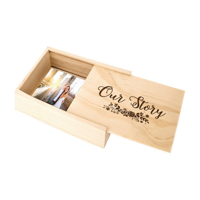 Laser Engraved Wedding Wooden Photo Box-Set of 1-Koyal Wholesale-To My Love-