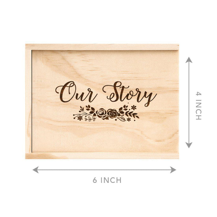 Laser Engraved Wedding Wooden Photo Box-Set of 1-Koyal Wholesale-To My Love-