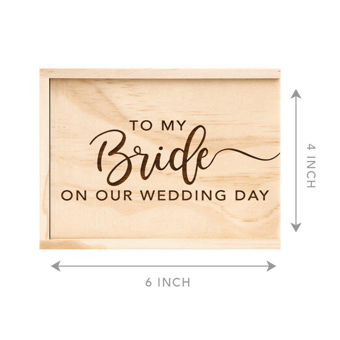 Laser Engraved Wedding Wooden Photo Box-Set of 1-Koyal Wholesale-To My Love-