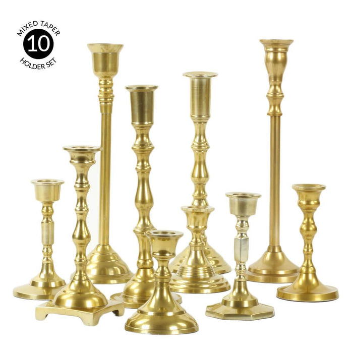 Choose Your Quantity - Assorted Brass Candlesticks - Free Shipping
