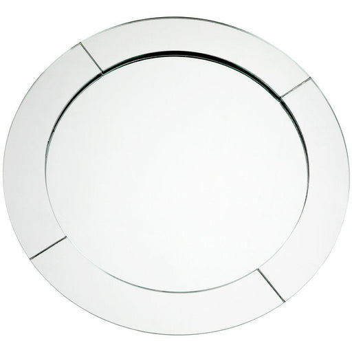 Modern Minimalist Mirror Glass Charger Plates-Set of 4-Koyal Wholesale-Silver-