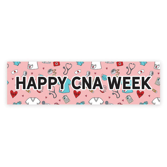 Nurses Week Thank You Banner, Large CNA Week Nurse Appreciation Decor-Set of 1-Andaz Press-Happy CNA Week-