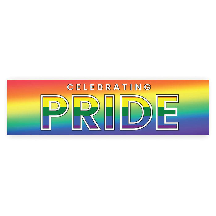 Pride Month Banner for Decor, Set of 1-Set of 1-Andaz Press-Celebrating Pride-