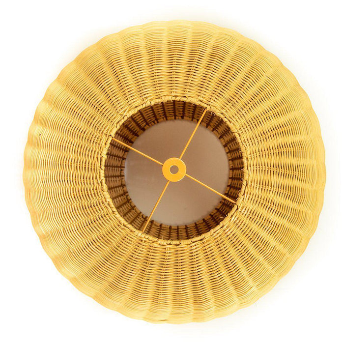 Rattan Wicker Farmhouse Chandelier Bamboo Rattan Pendant Light Lamp-Set of 1-Koyal Wholesale-19.5"-