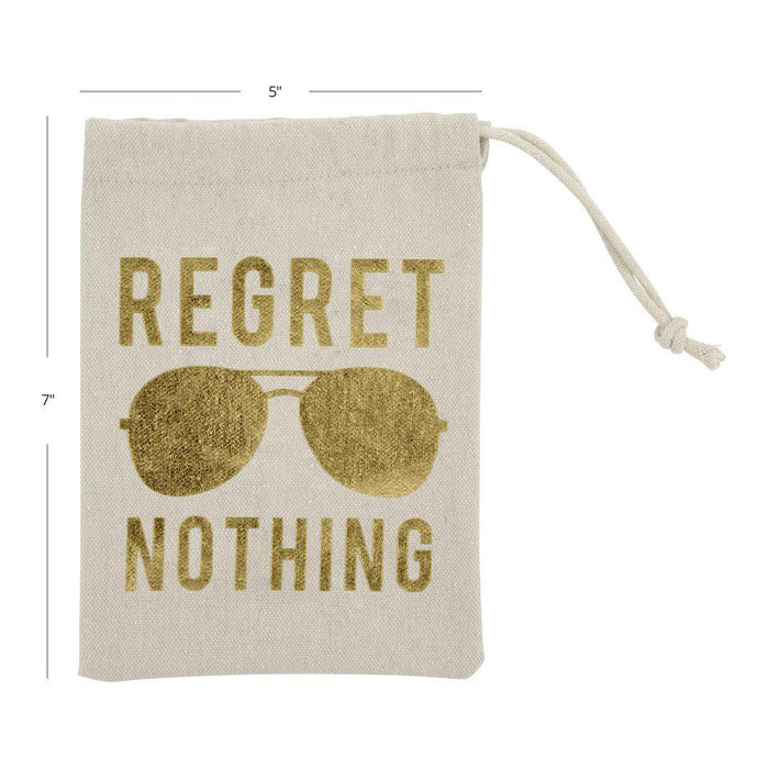 Set of 10 Gold Foil Regret Nothing Hangover Recovery Kit Bags-Set of 10-Andaz Press-