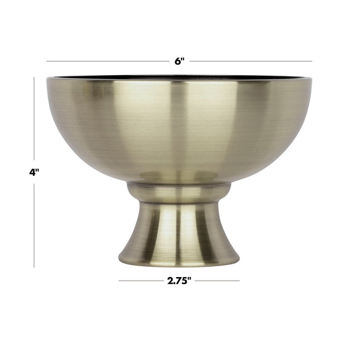 Set of 10 Modern Metal Smooth Compote Bowl-Set of 10-Koyal Wholesale-Antique Brass-