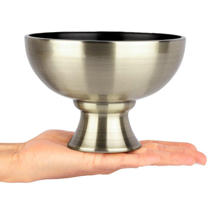 Set of 10 Modern Metal Smooth Compote Bowl-Set of 10-Koyal Wholesale-Antique Brass-