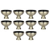 Set of 10 Modern Metal Smooth Compote Bowl-Set of 10-Koyal Wholesale-Antique Brass-