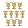 Set of 10 Petite Urn Metal Trumpet Vases-Set of 10-Koyal Wholesale-Gold-