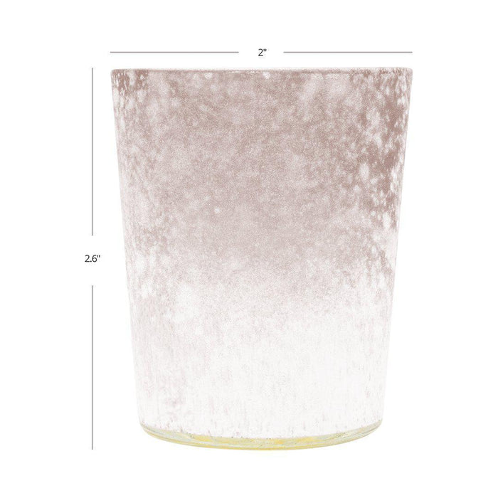 Set of 12 2.6" Tall Frosted Ombre Mercury Glass Votive Candle Holders Bulk Pack-Koyal Wholesale-White-Set of 1 (12 PC)-