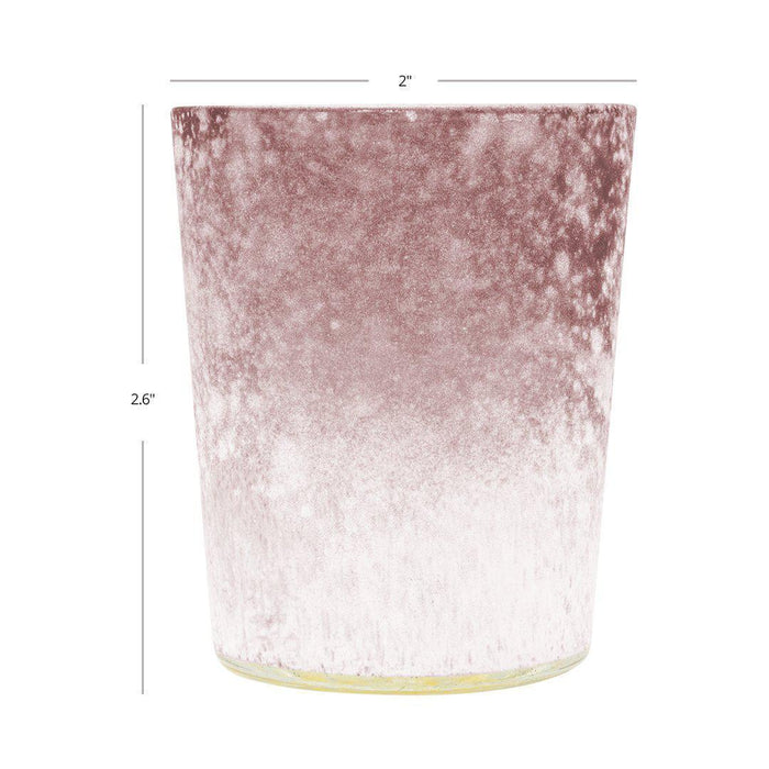 Set of 12 2.6" Tall Frosted Ombre Mercury Glass Votive Candle Holders Bulk Pack-Koyal Wholesale-White-Set of 1 (12 PC)-