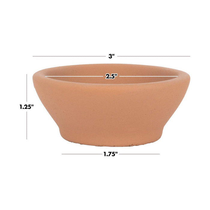 Set of 12 Ceramic Tealight Candle Holder Terracotta Candle Saucers, Decorative Candle Tray Stand Plate for Tealights-Set of 12-Koyal Wholesale-Terracotta-