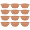 Set of 12 Ceramic Tealight Candle Holder Terracotta Candle Saucers, Decorative Candle Tray Stand Plate for Tealights-Set of 12-Koyal Wholesale-Terracotta-