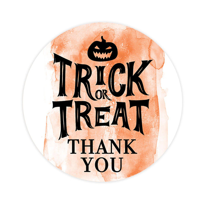 Set of 120 Halloween Thank You Stickers Labels For Kids Treat Bags Goodie, Halloween Party Favors-Set of 120-Andaz Press-Trick or Treat Spider Web-