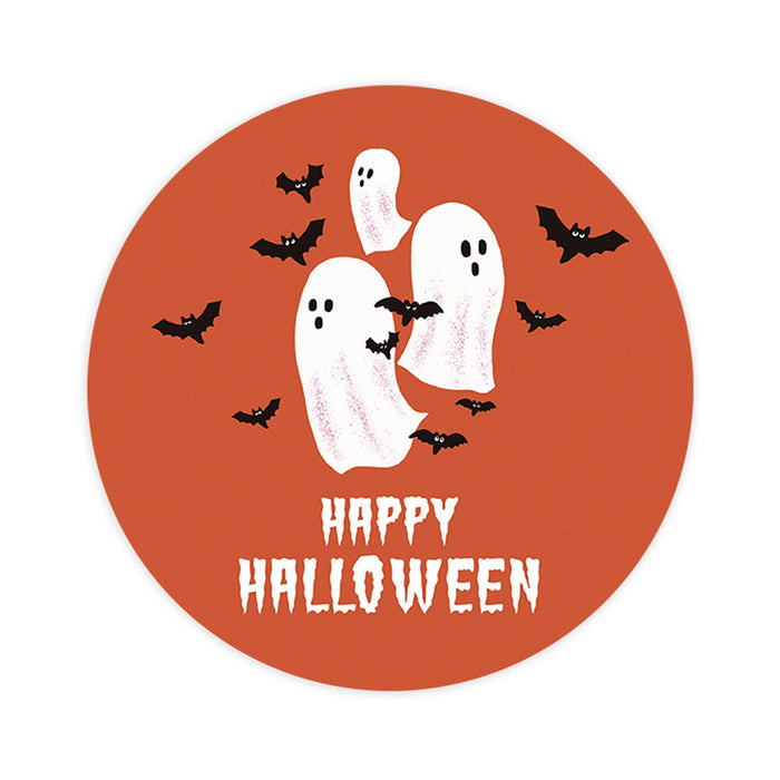 Set of 120 Happy Halloween Stickers Labels For Kids Treat Bags Goodie, Halloween Party Favors-Set of 40-Andaz Press-Ghosts and Bats-