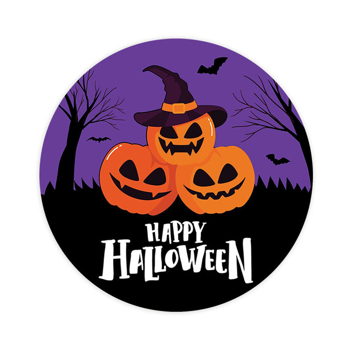 Set of 120 Happy Halloween Stickers Labels For Kids Treat Bags Goodie, Halloween Party Favors-Set of 40-Andaz Press-Jack O Lanterns-