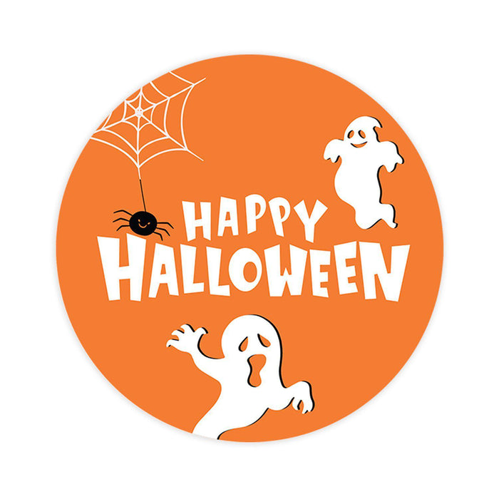 Set of 120 Happy Halloween Stickers Labels For Kids Treat Bags Goodie, Halloween Party Favors-Set of 40-Andaz Press-Scary Ghosts-