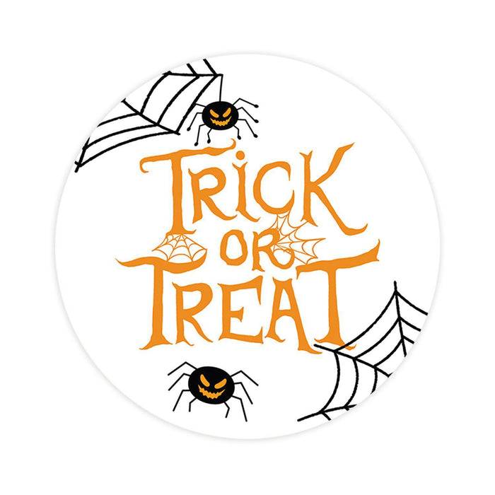 Set of 120 Happy Halloween Stickers Labels For Kids Treat Bags Goodie, Halloween Party Favors-Set of 40-Andaz Press-Spiders and Webs-