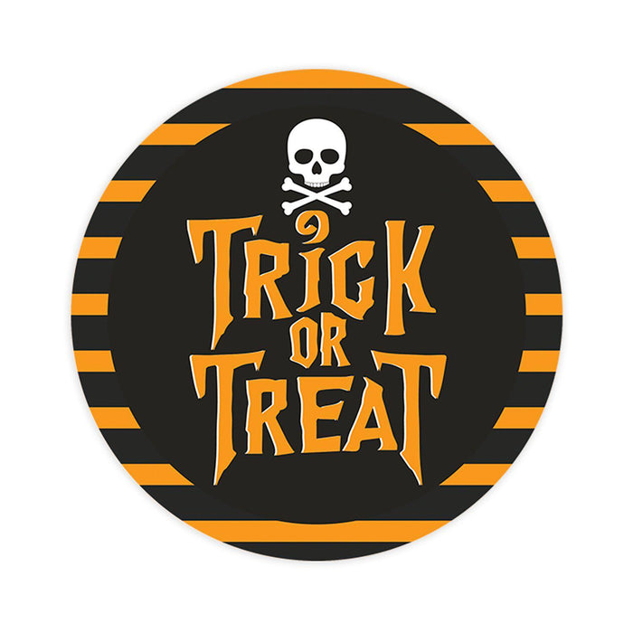 Set of 120 Happy Halloween Stickers Labels For Kids Treat Bags Goodie, Halloween Party Favors-Set of 40-Andaz Press-Trick or Treat Skull-