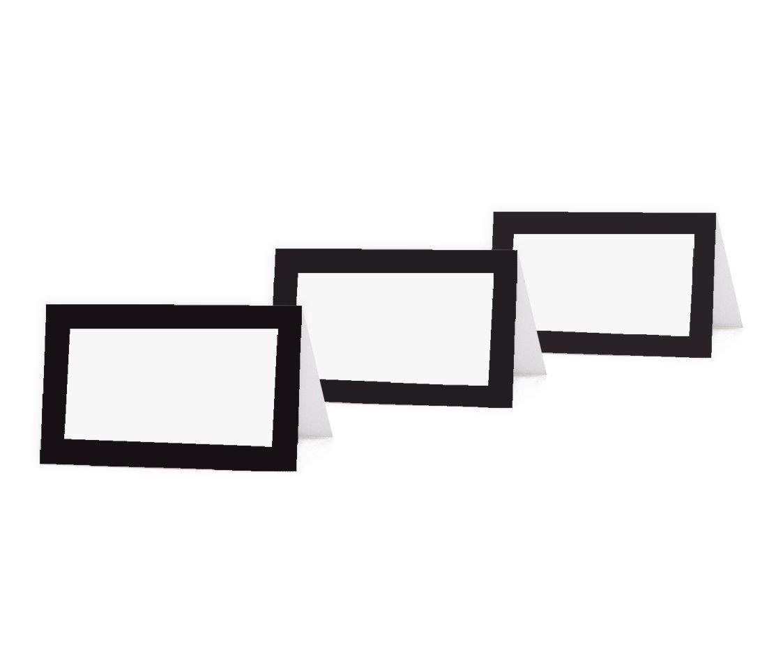 Set of 20 Formal Black & White Table Tent Place Cards-Set of 20-Andaz Press-Blank-